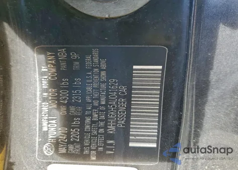 2010 Hyundai Genesis Coupe 3.8L z USA, uszkodzony, nr VIN KMHHU6KH5AU041629